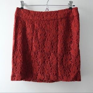 Kensie Fuzzy Lace Mini Skirt